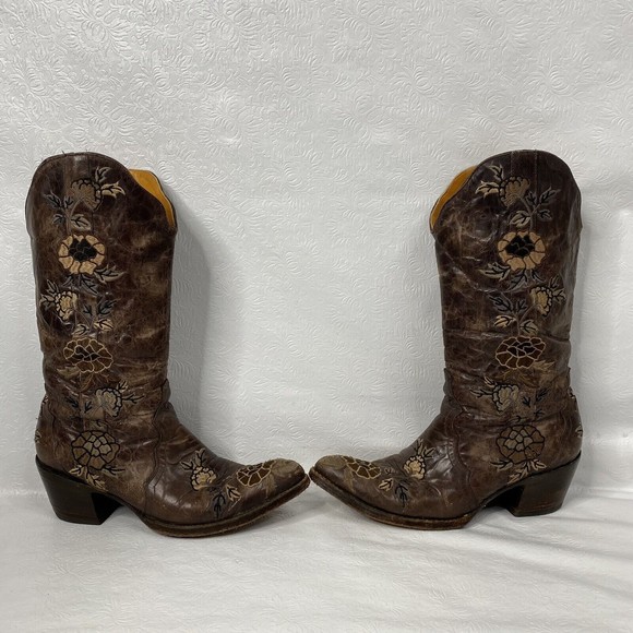 Old Gringo Shoes Old Gringo Womens 95 Distressed Brown Cowboy Boots